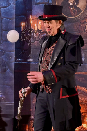 goochelaar zeepbel kerstshow